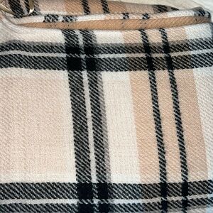 NWT Steve Madden Reversible Plaid Ruana.